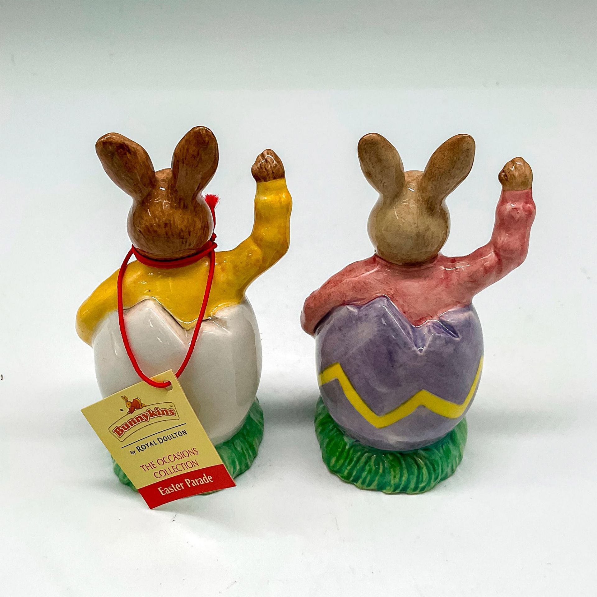 2pc Royal Doulton Bunnykins Figurines, Easter Parade - Bild 2 aus 3
