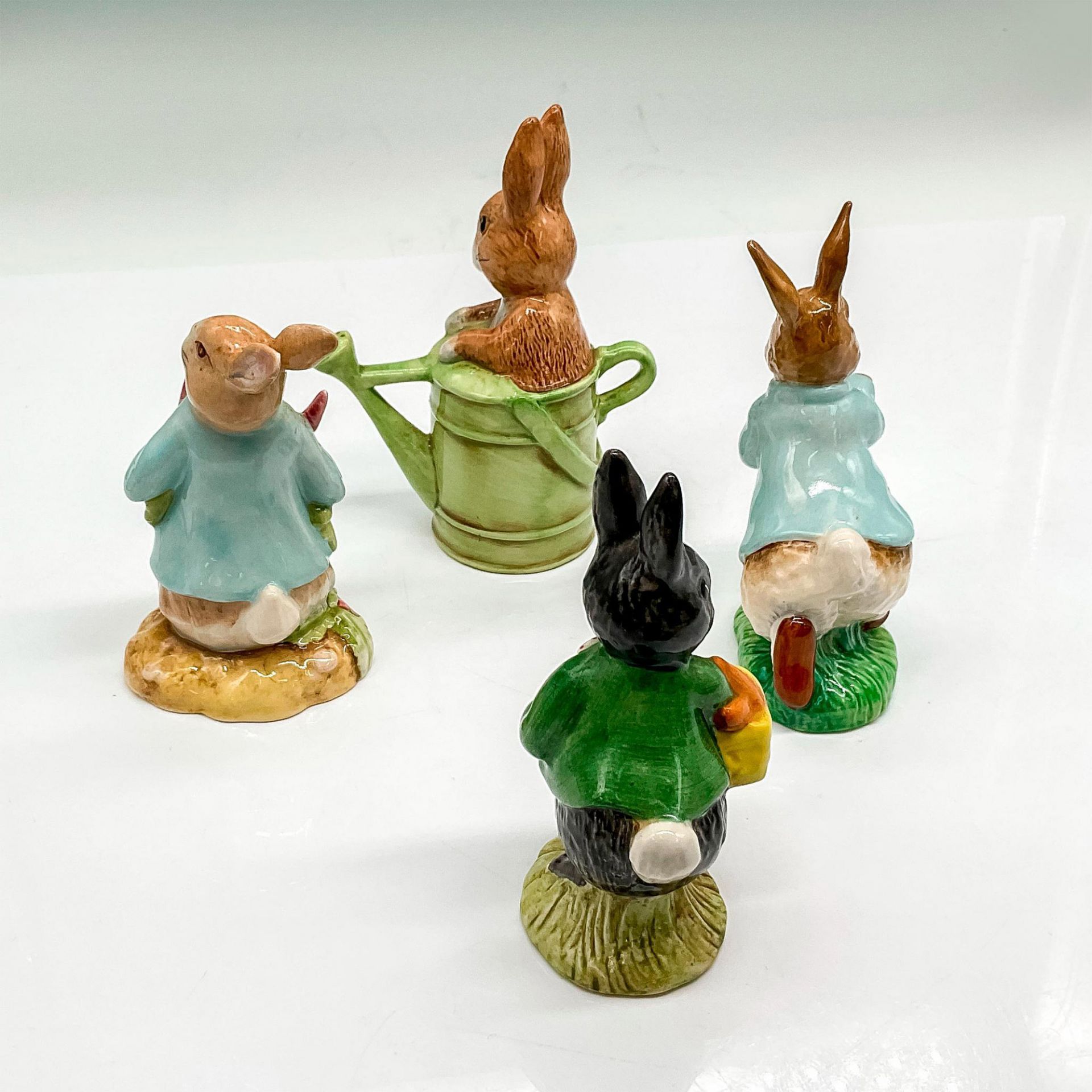4pc Beatrix Potter Porcelain Figurines, Spring Bunnies - Image 2 of 3
