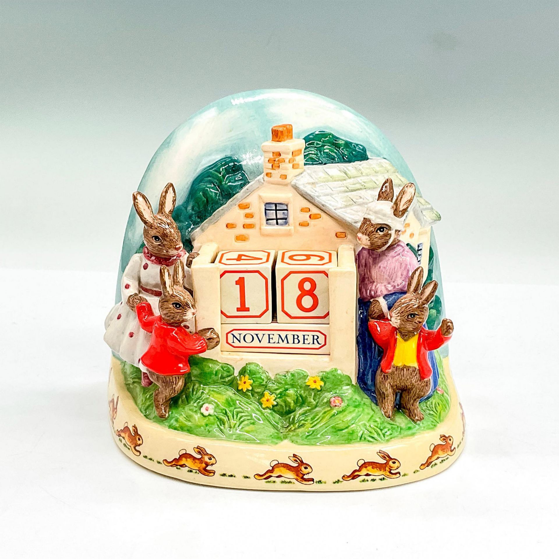 2pc Royal Doulton Bunnykins Money Bank and Calendar - Image 6 of 8