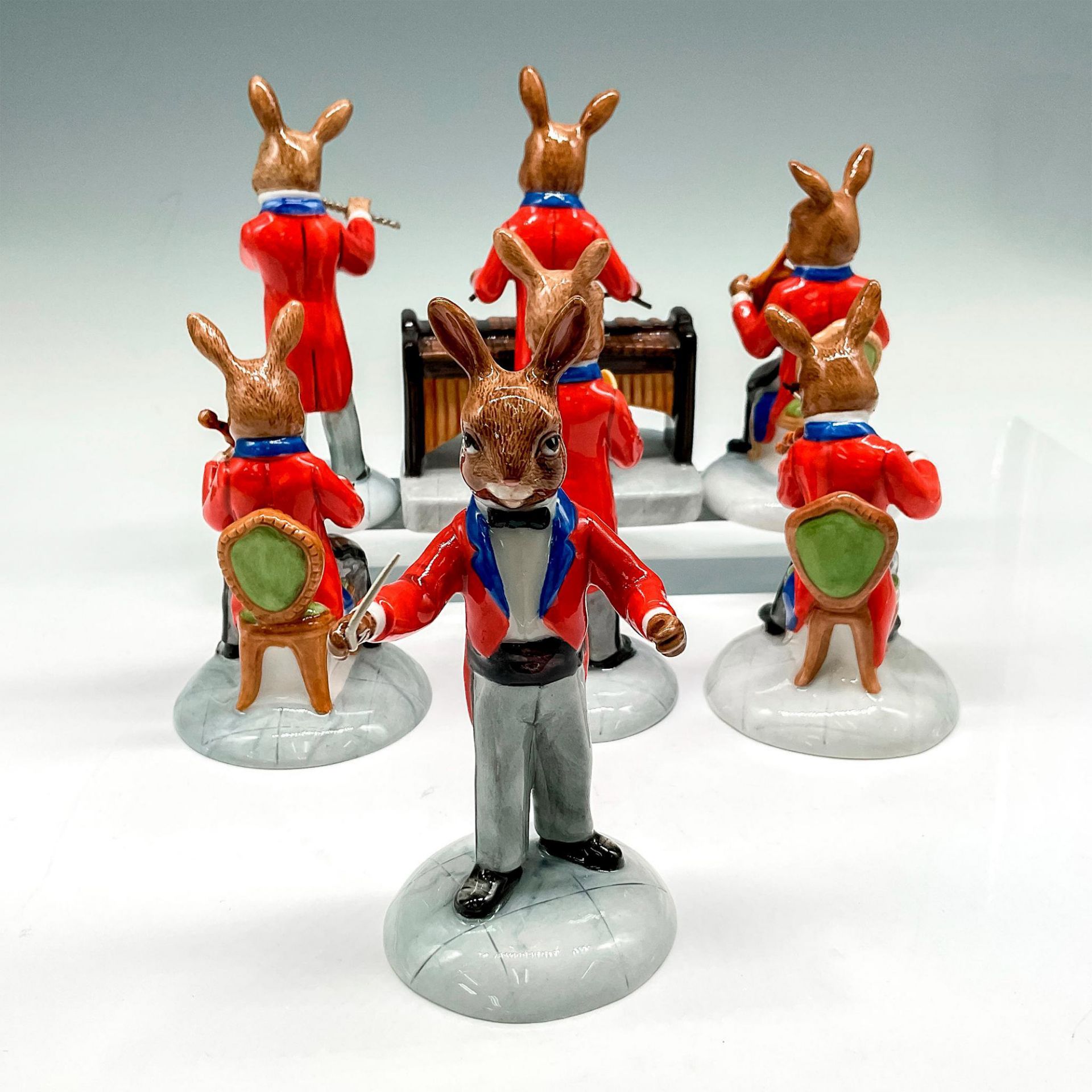 7pc Royal Doulton Bunnykins Figurines, Bunnykins Orchestra - Bild 2 aus 3