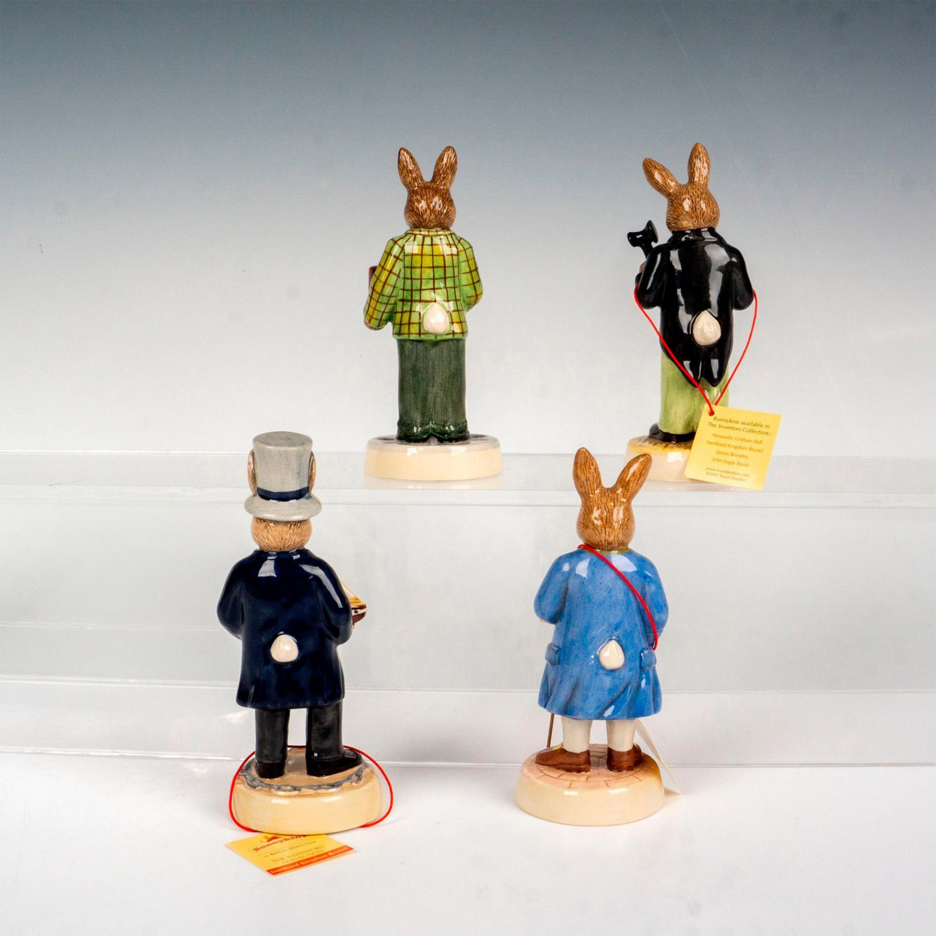 4pc Royal Doulton Inventors Series Bunnykins Figures - Bild 2 aus 3
