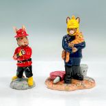 2pc Royal Doulton Bunnykins Figurines, Firemen