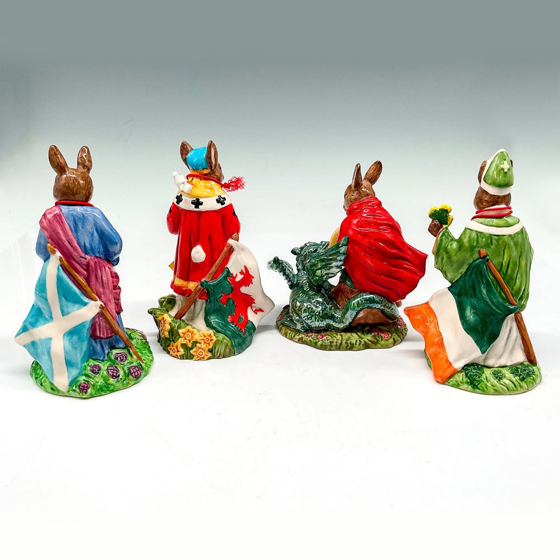 4pc Royal Doulton Bunnykins Figurines, Patron Saints - Bild 2 aus 3