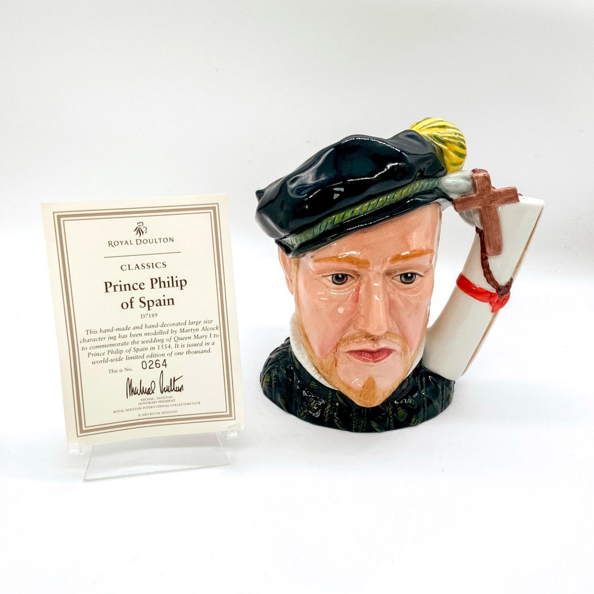 Prince Philip of Spain D7189 - Large - Royal Doulton Character Jug - Image 2 of 4