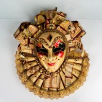 Original Hand Made Venetian Carnival Music Mask, Jester