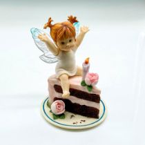 My Little Kitchen Fairy Resin Figurine, Happy Birthday Cake