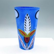 Ulrica Hydman-Vallien for Kosta Boda Glass Vase, Signed