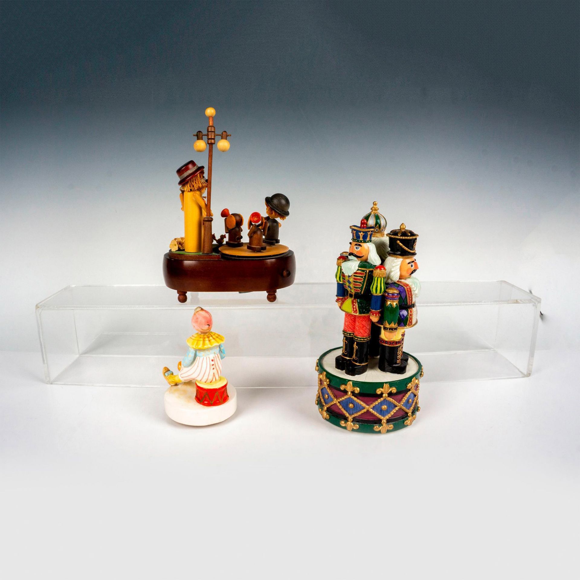 3pc Vintage Music Box Grouping - Image 2 of 3