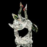 Swarovski SCS Crystal Figurine, Red Crowned Cranes
