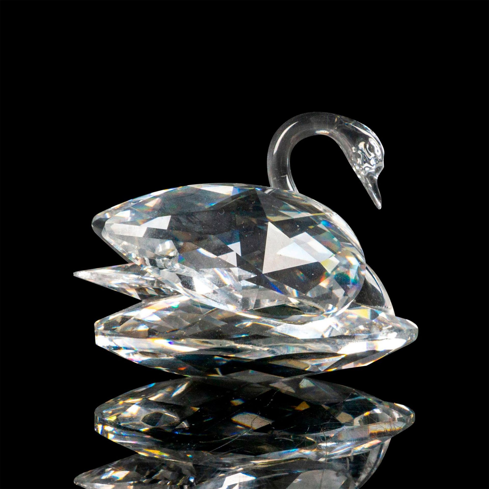 Swarovski Silver Crystal Figurine, Large Swan