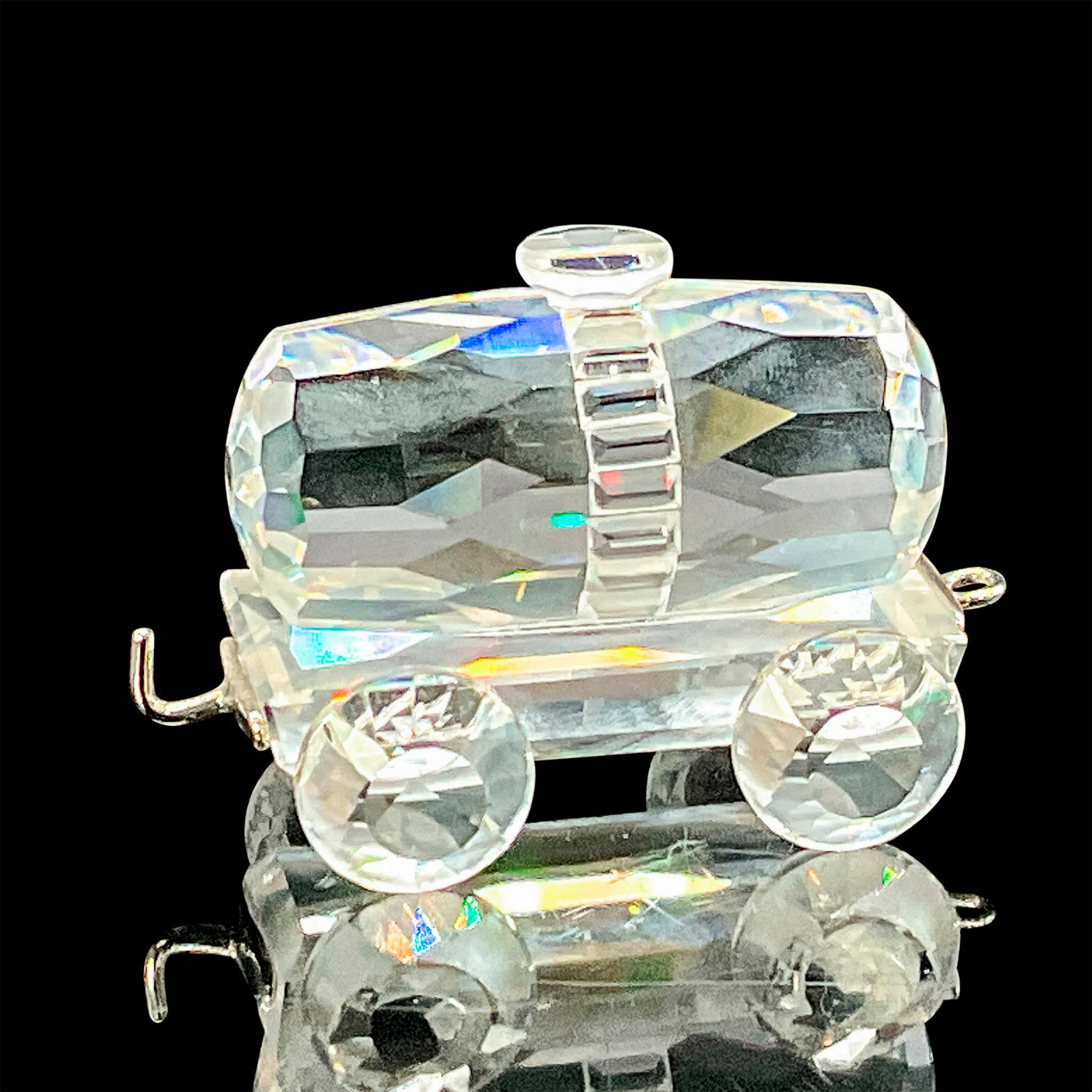 Swarovski Silver Crystal Figurine, Tender Wagon - Bild 2 aus 3