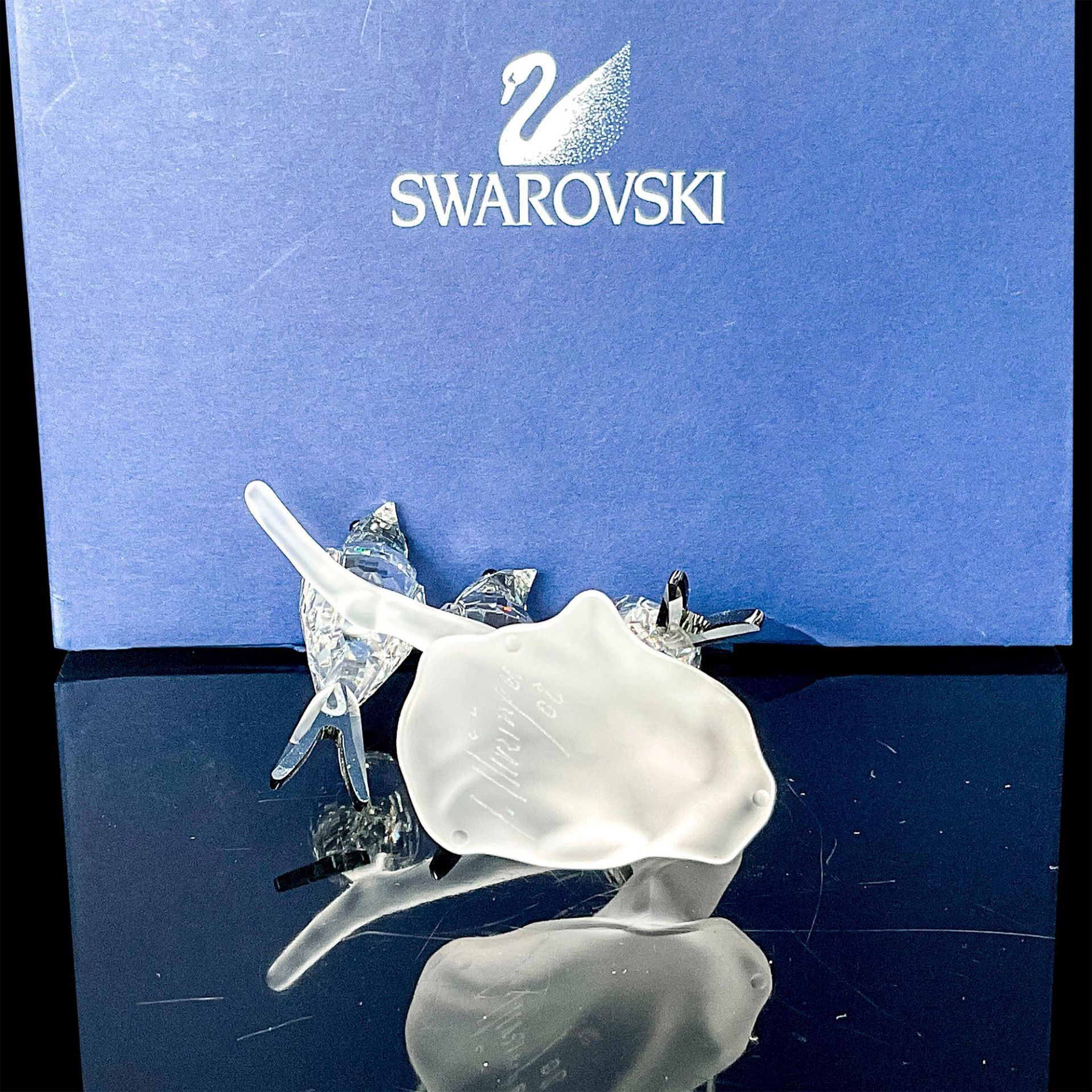 Swarovski Crystal Figurine, Swallows Artist Signed - Image 3 of 3