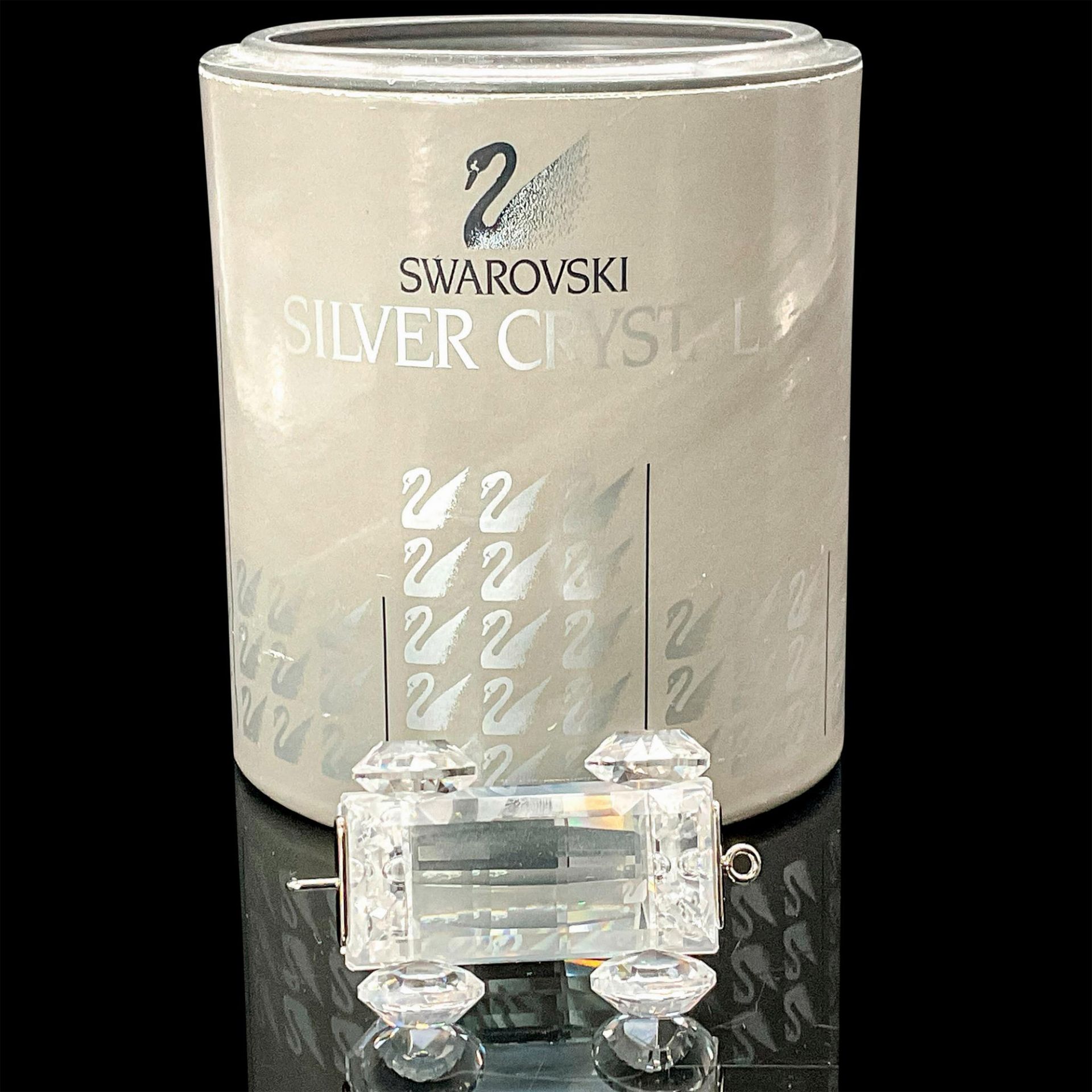 Swarovski Silver Crystal Figurine, Tipping Wagon - Image 3 of 3