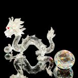 Swarovski Crystal Figurine, The Dragon, Signed