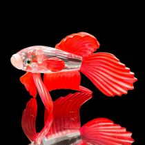 Swarovski Crystal Figurine, Siamese Fighting Fish Red