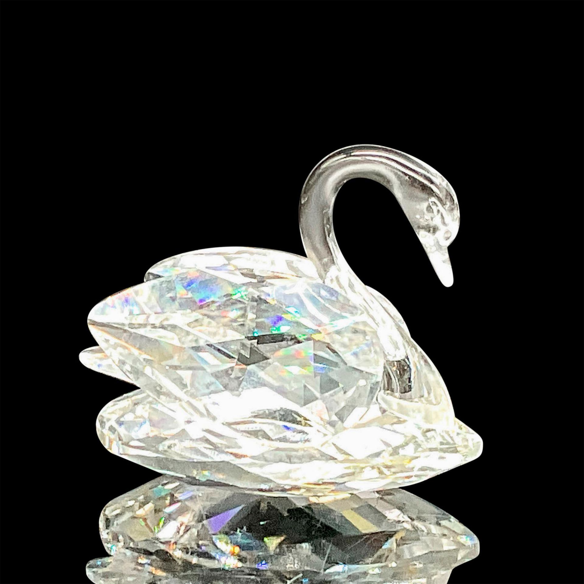 Swarovski Silver Crystal Figurine, Swan Medium - Image 2 of 3