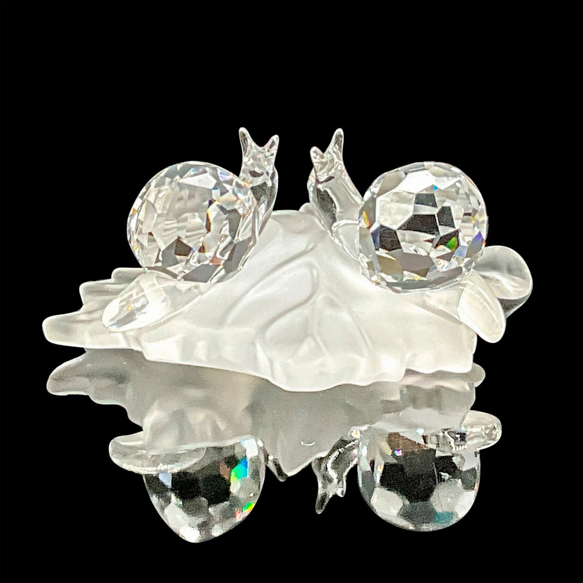 Swarovski Silver Crystal Figurine, Snail Babies - Image 2 of 3