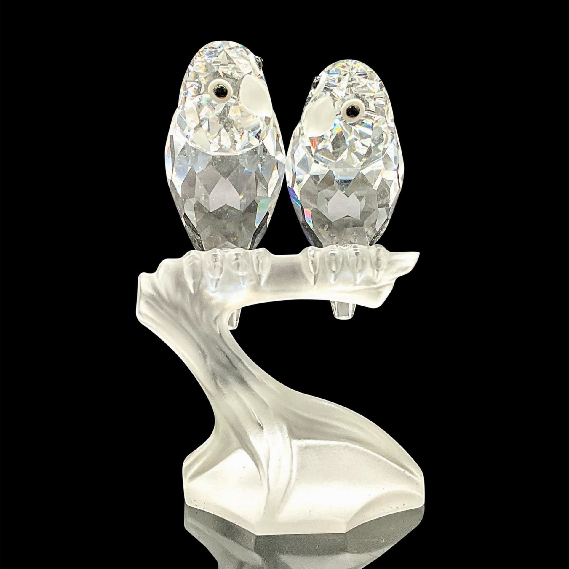 Swarovski Crystal Figurine, Lovebirds Together