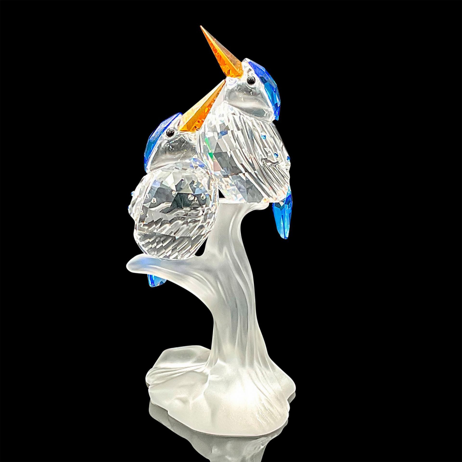 Swarovski Crystal Figurine, Malachite Kingfishers - Image 2 of 3