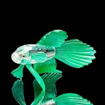 Swarovski Crystal Figurine, Siamese Fighting Fish Green