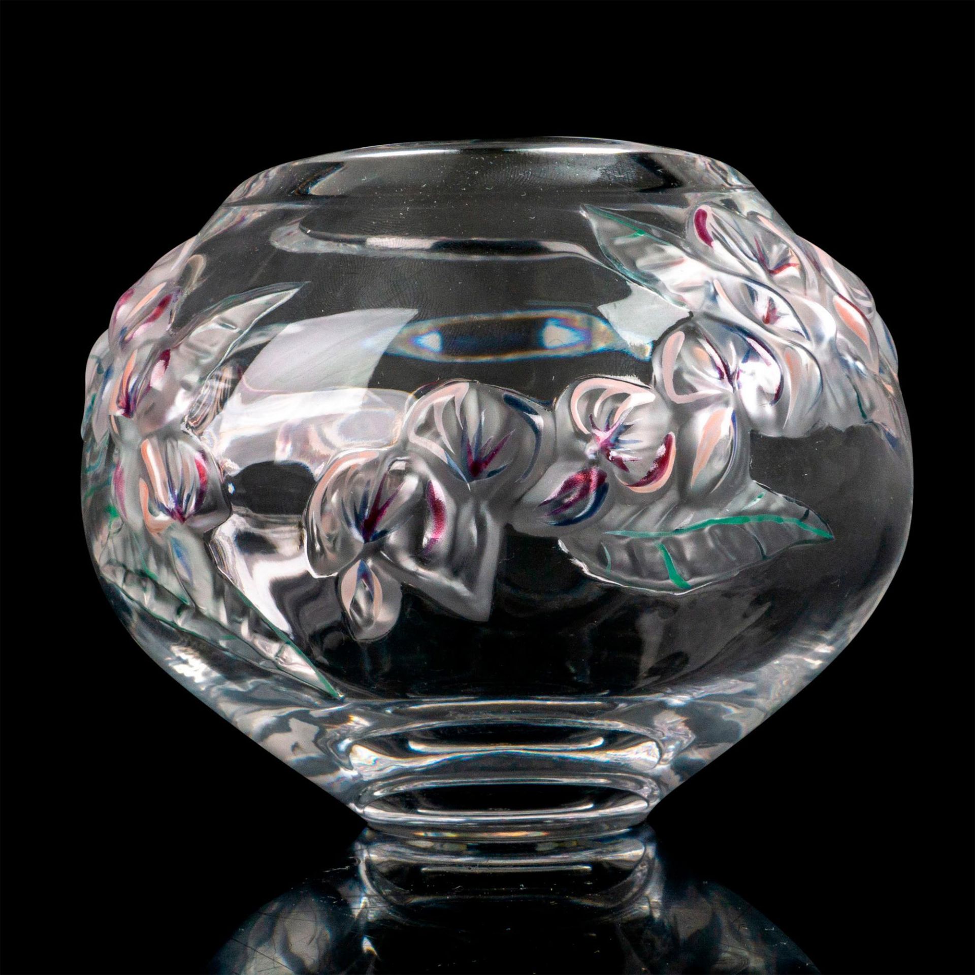 Lalique Crystal Vase, Coeur De Jeanette - Bild 2 aus 4