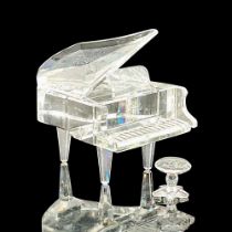 Swarovski Silver Crystal Figurine, Grand Piano and Stool