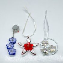 3pc Swarovski SCS Crystal Ornament Grouping