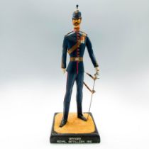 Folk Art Military Figure, British Army Officer 1910