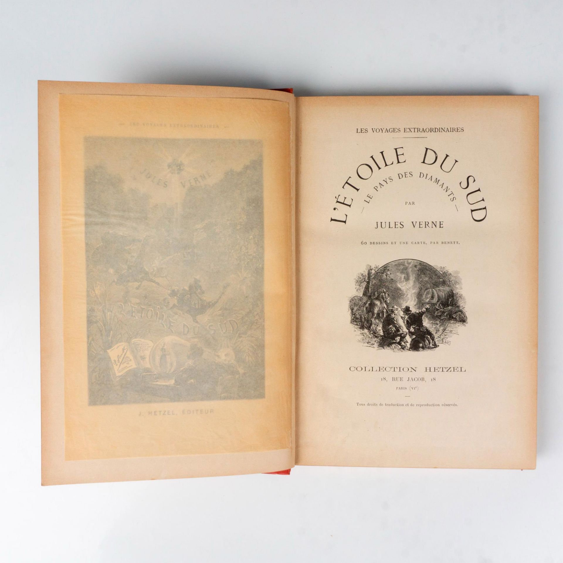 Jules Verne, L'Etoile du Sud, Aux Feuilles d'Acanthe - Image 4 of 4