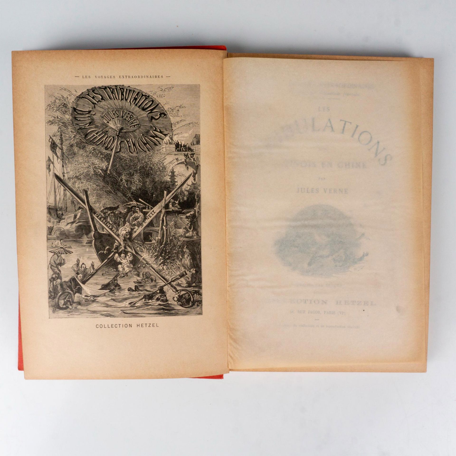 Jules Verne, Tribulations d'un Chinois, Feuilles d'Acanthe - Image 4 of 4