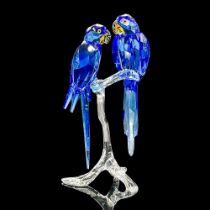 Swarovski SCS Crystal Figurine, Blue Hyacinth Macaws