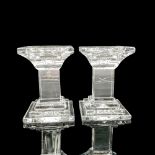2pc Shannon Crystal 6-Inch-Tall Pillar Candle Holders