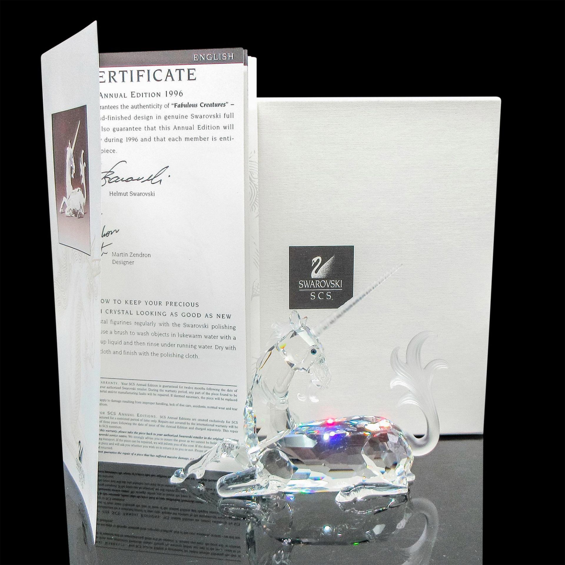 Swarovski Silver Crystal Figurine, The Unicorn - Image 4 of 4