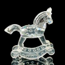 Swarovski Silver Crystal Figurine, Rocking Horse