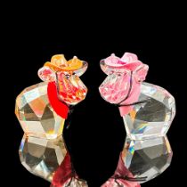 Pair of Swarovski Crystal Figurine, Cowboy & Cowgirl