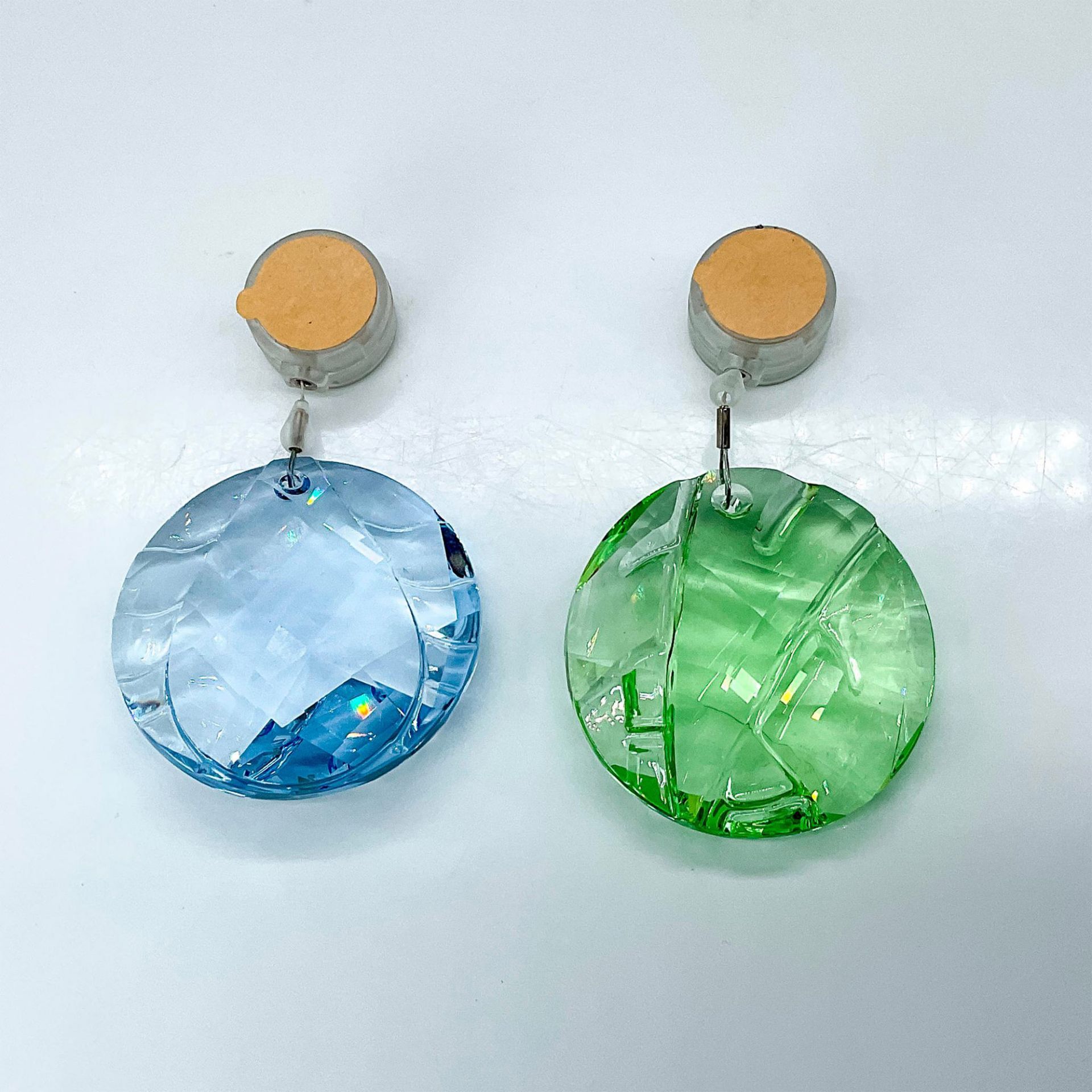 2pc Swarovski Crystal Window Ornaments, Water and Bamboo - Image 2 of 3