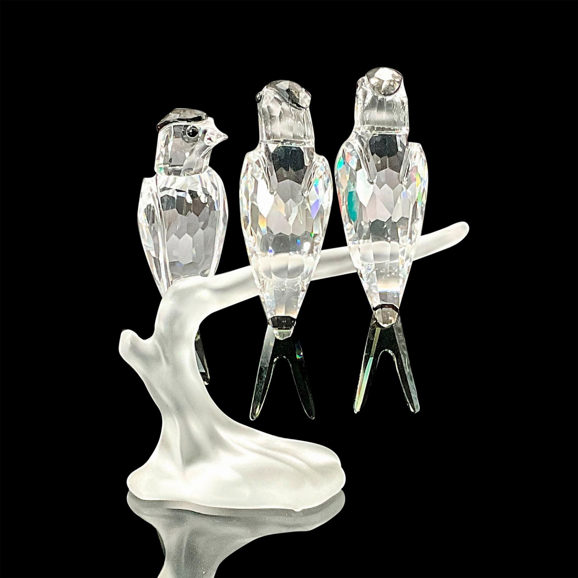 Swarovski Crystal Figurine, Swallows Artist Signed - Image 2 of 3