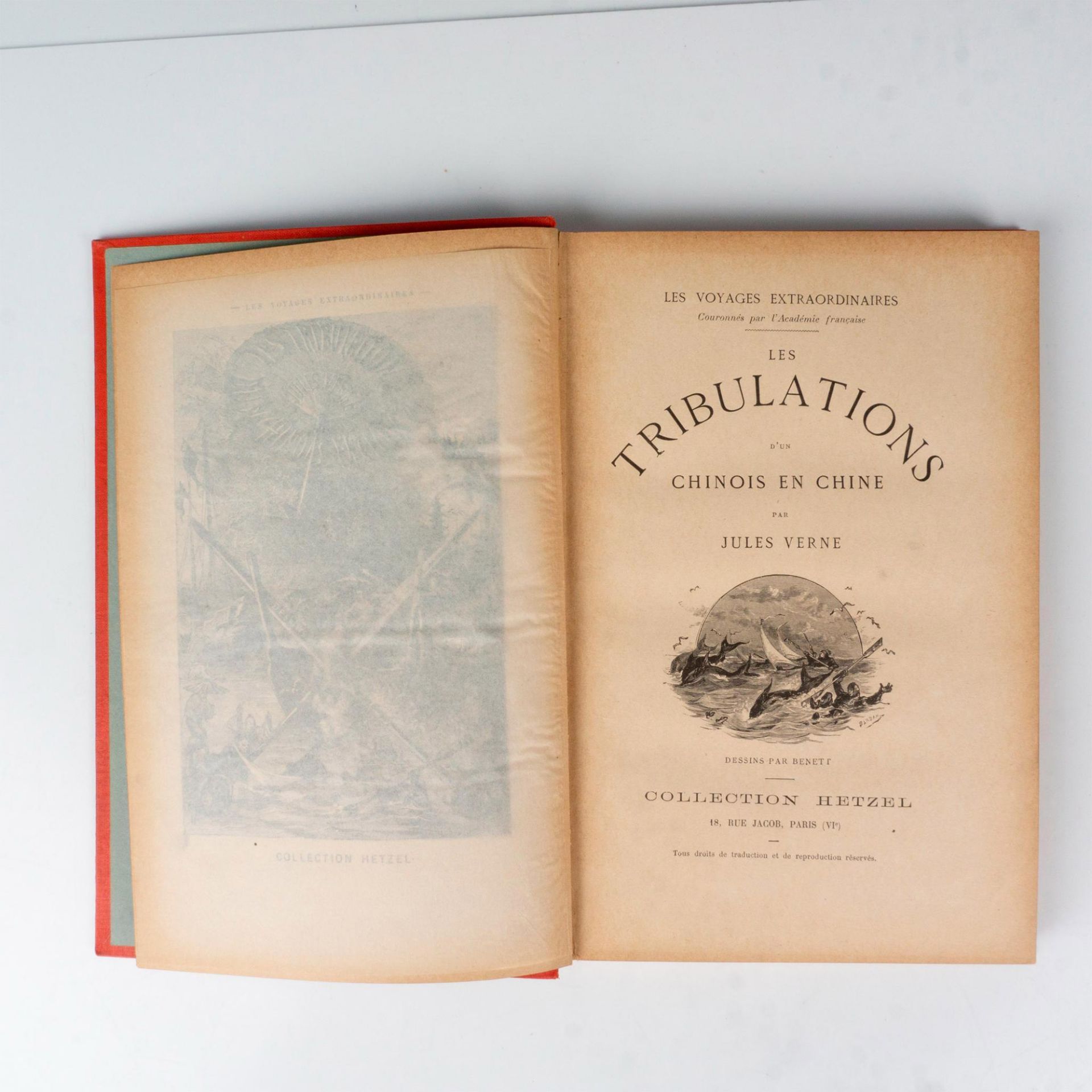 Jules Verne, Tribulations d'un Chinois, Feuilles d'Acanthe - Image 3 of 4