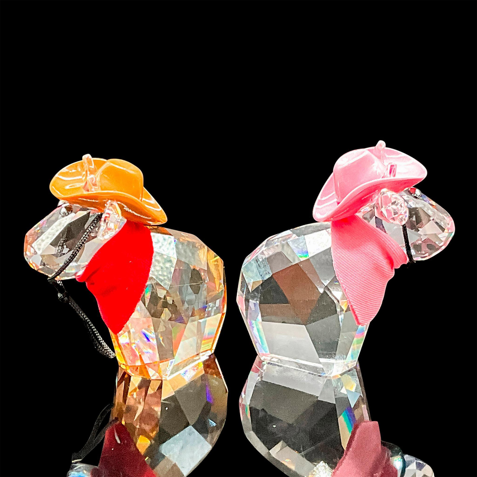 Pair of Swarovski Crystal Figurine, Cowboy & Cowgirl - Bild 2 aus 3