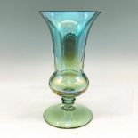 Art Glass Gradient Colored Footed Vase