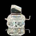 Swarovski Silver Crystal Figurine, Tender Wagon