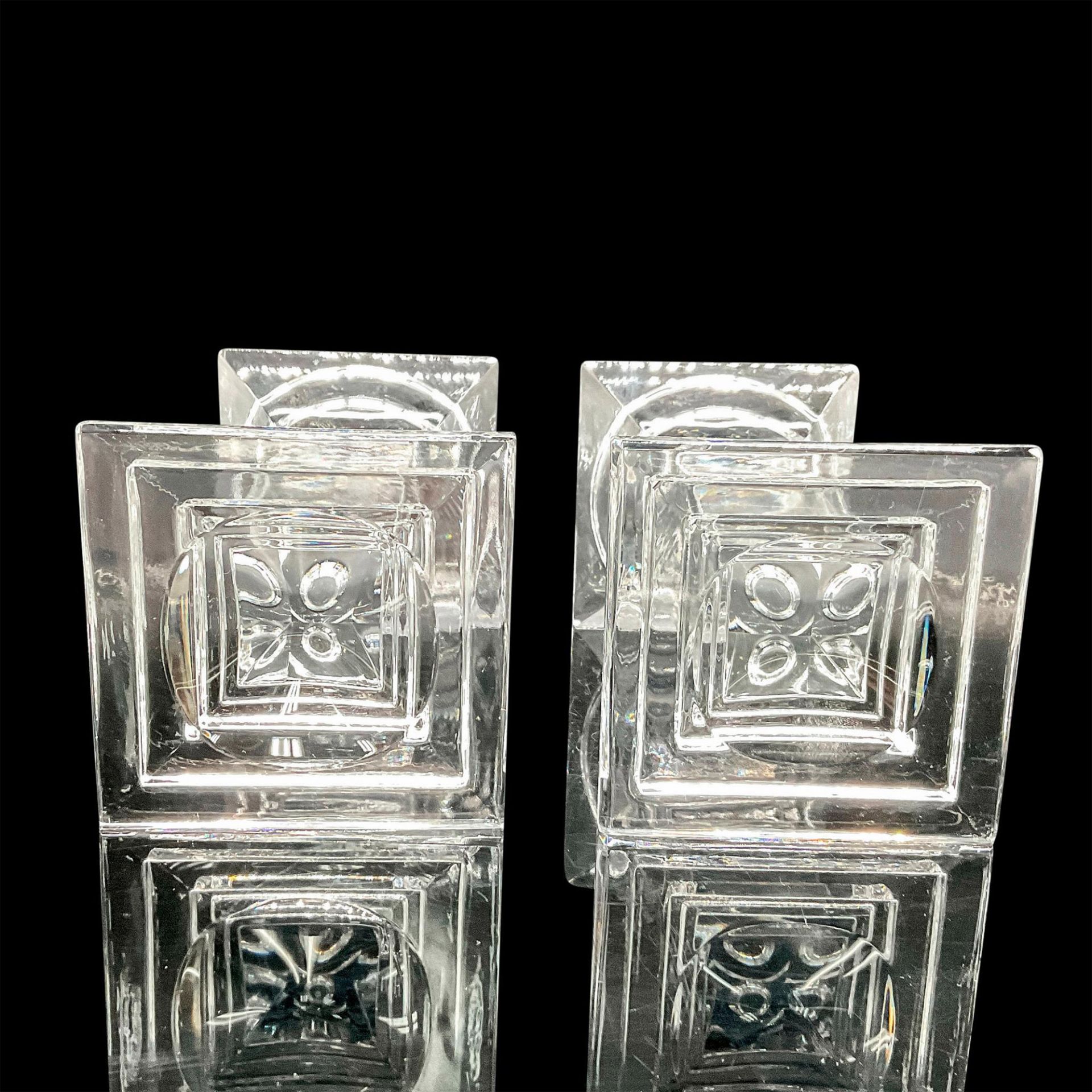 2pc Shannon Crystal 7-Inch-Tall Pillar Candle Holders - Image 3 of 3