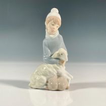 Shepherd With Lamb 1004676 - Lladro Porcelain Figurine