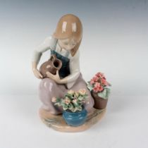 Watering The Flower - Lladro Porcelain Figurine