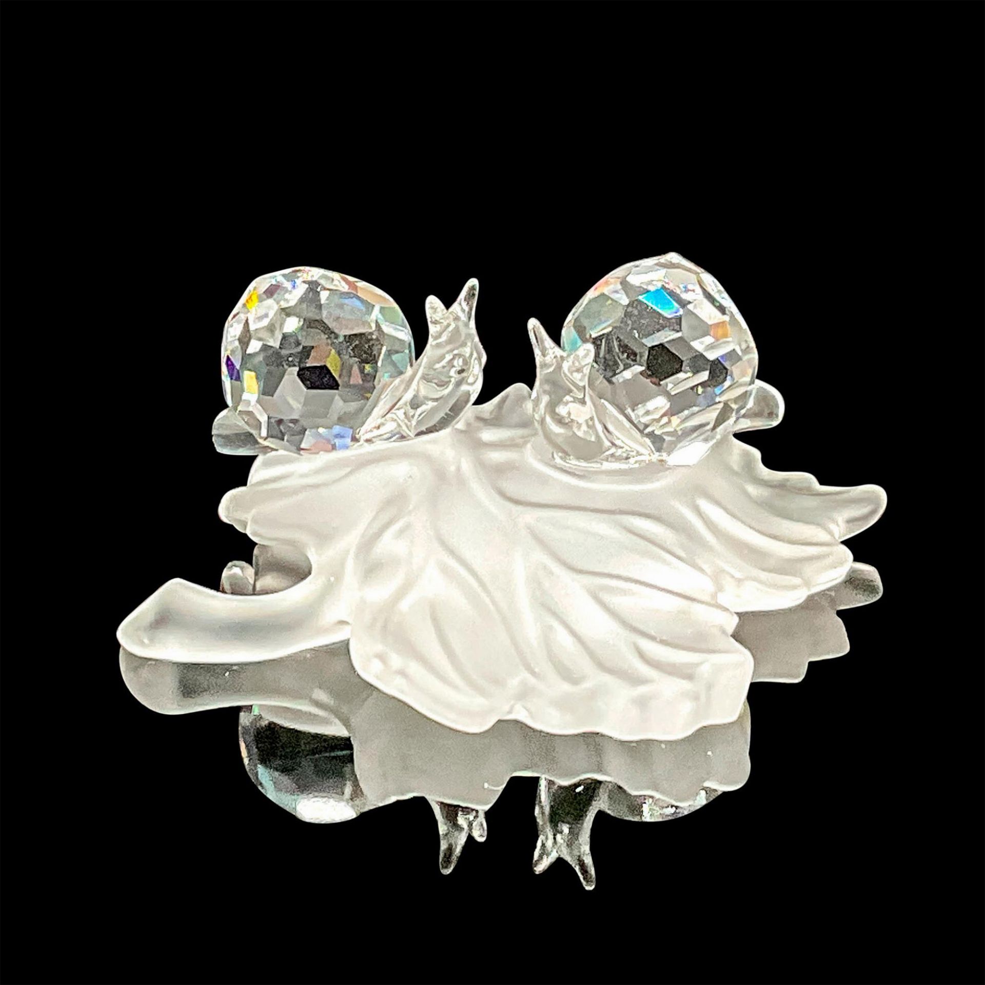 Swarovski Silver Crystal Figurine, Snail Babies
