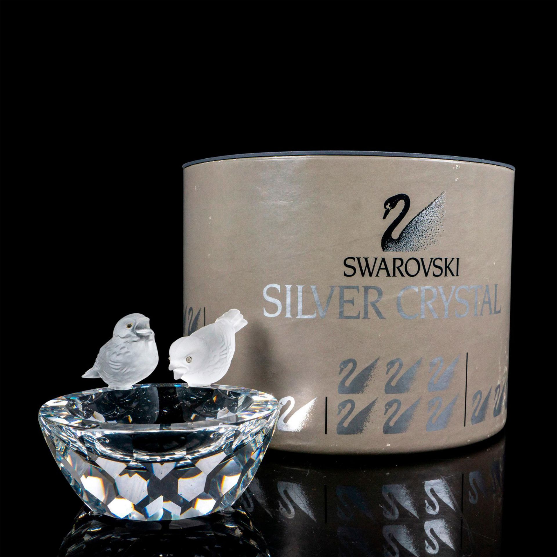 Swarovski Silver Crystal Figurine, Bird Bath - Image 4 of 4