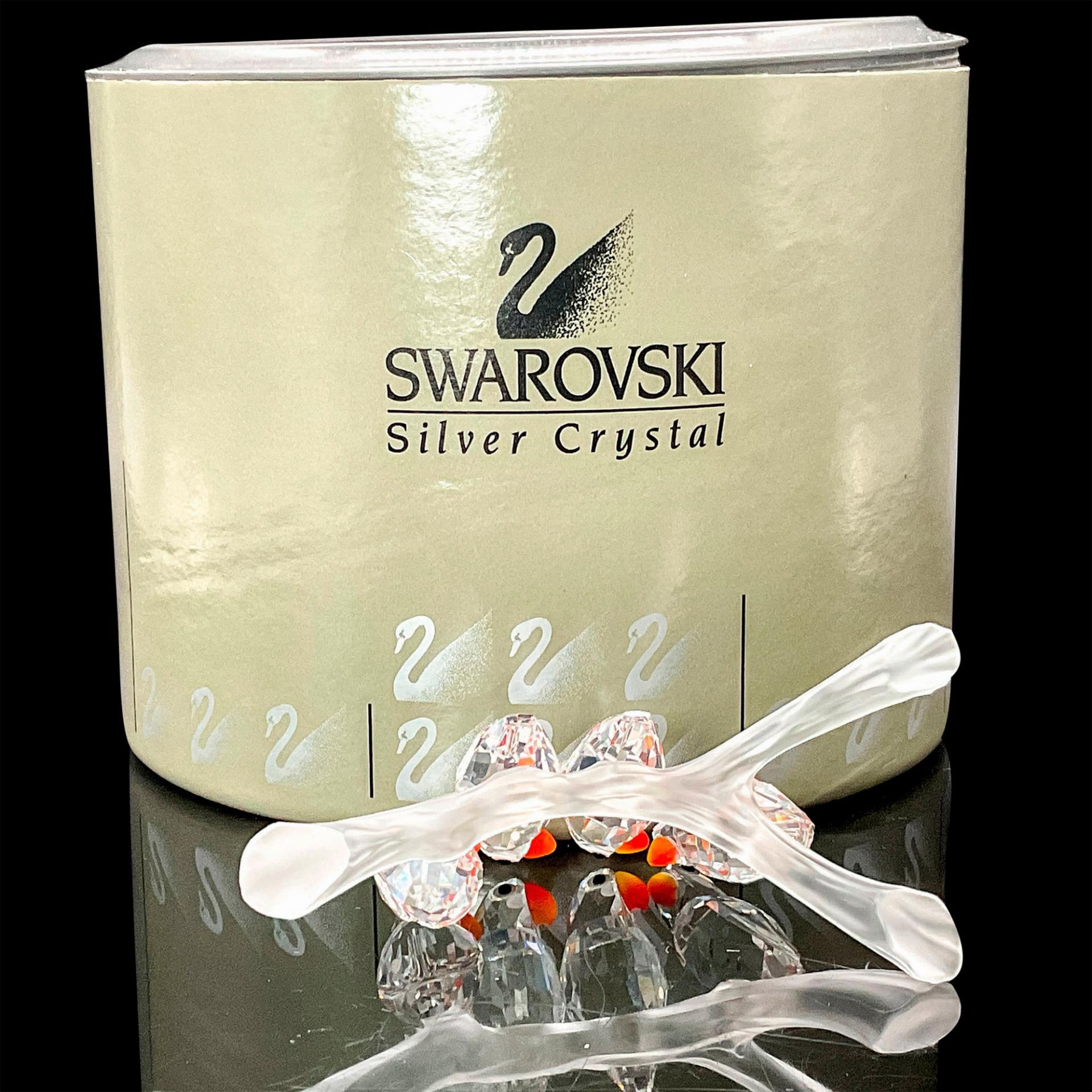 Swarovski Crystal Figurine, Baby Lovebirds - Image 3 of 3