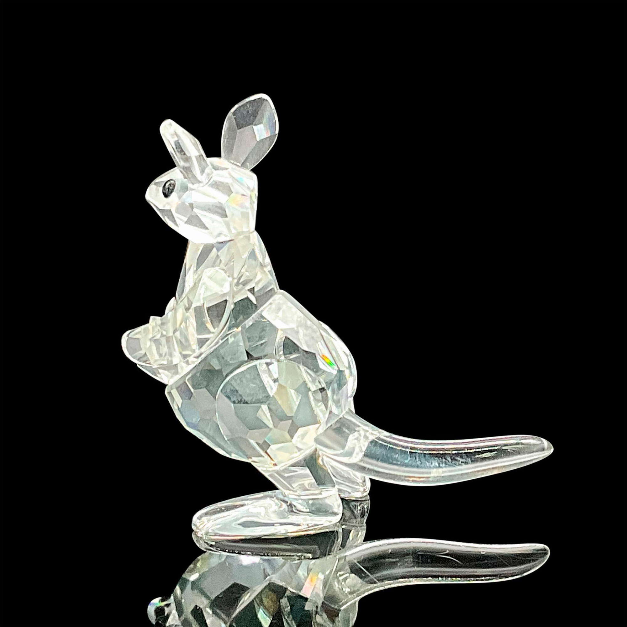 Swarovski Silver Crystal Figurine, Mother Kangaroo w/Baby - Bild 2 aus 3
