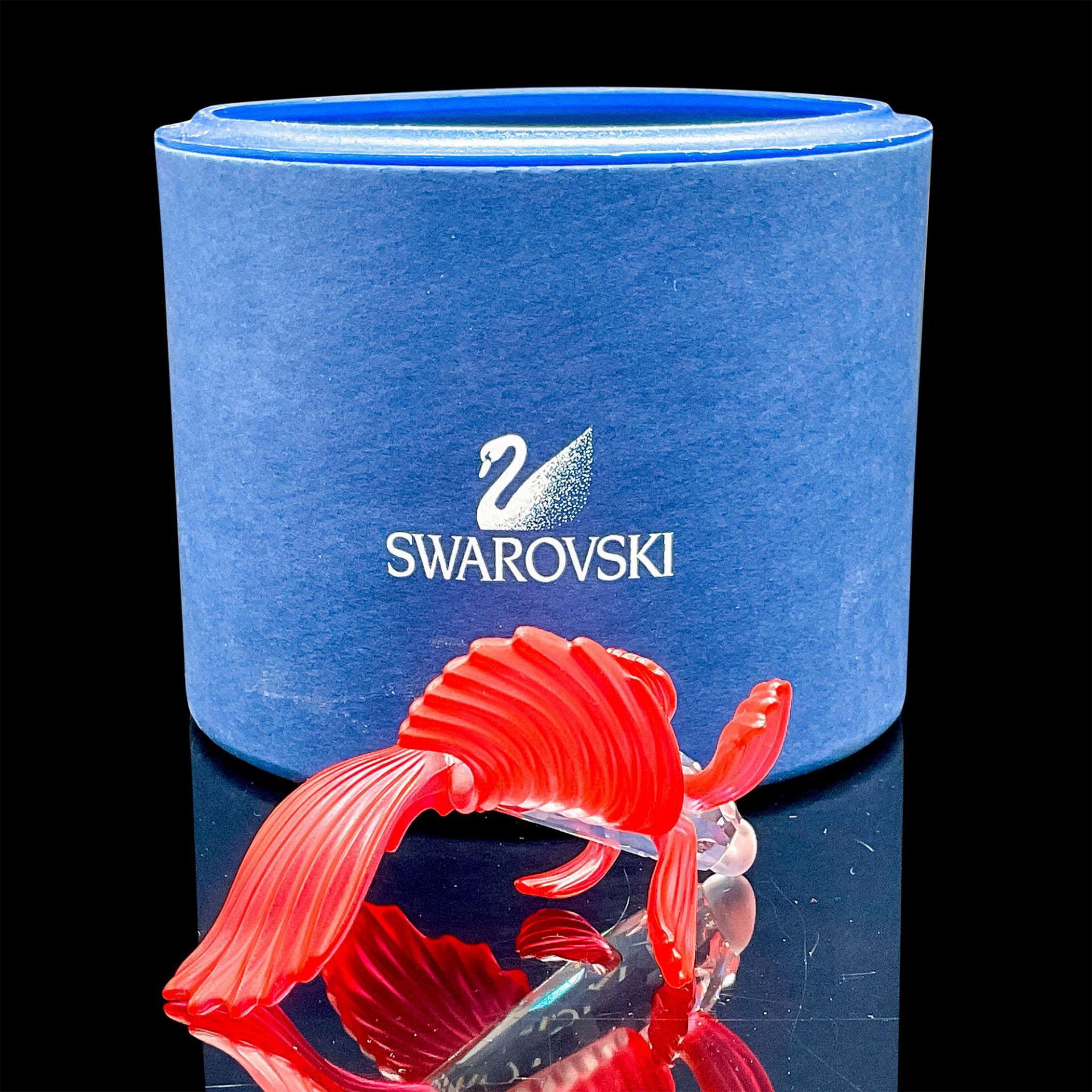Swarovski Crystal Figurine, Siamese Fighting Fish Red - Image 3 of 3