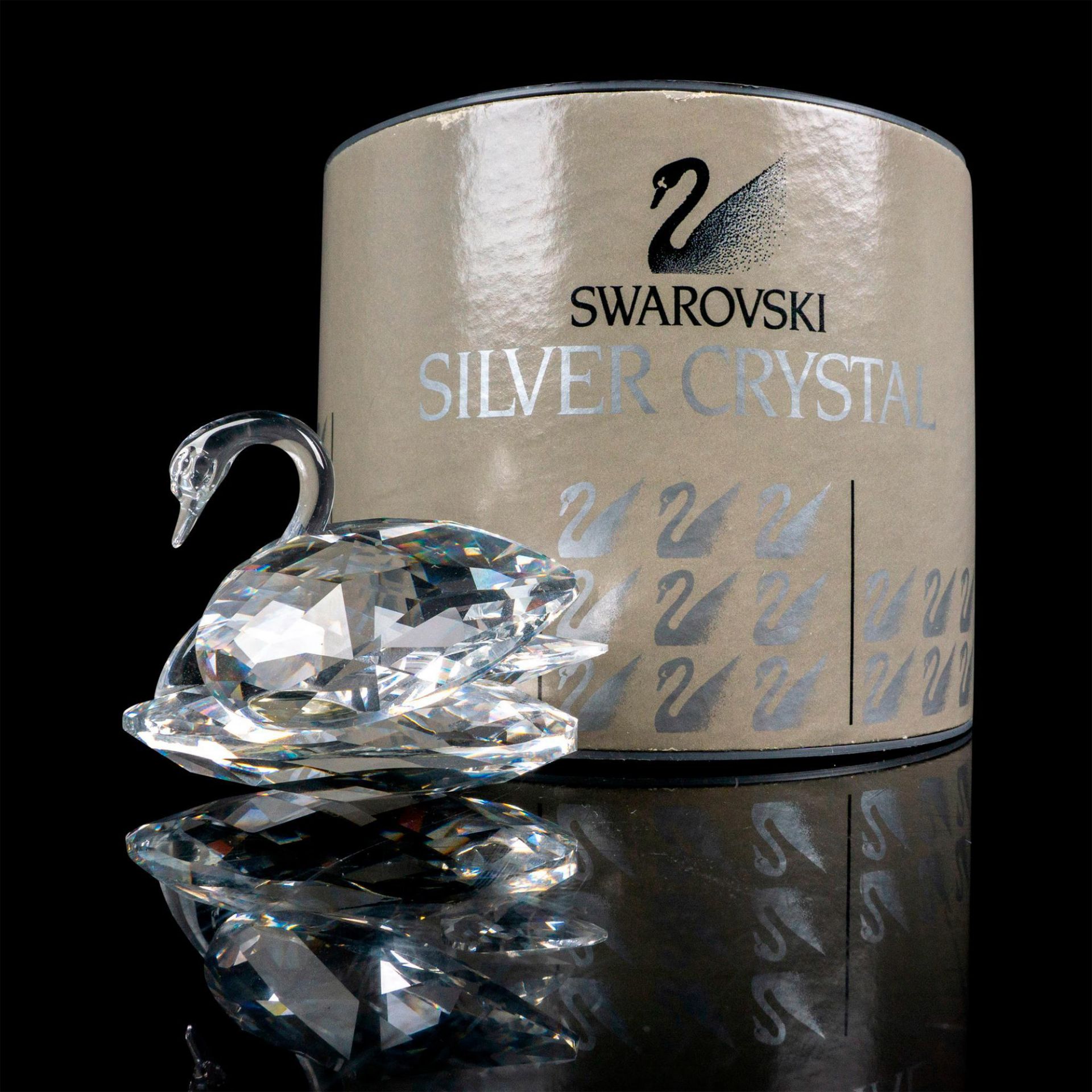 Swarovski Silver Crystal Figurine, Large Swan - Image 3 of 3